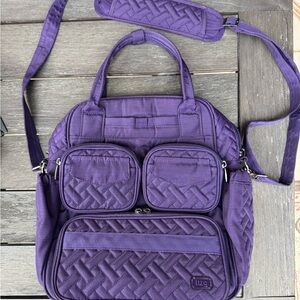Lug Mini Puddle Jumper Tote - Purple EUC
